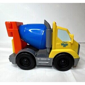 Blippi Cement Mixer Truck Toy Vehicle, Plastic Yellow/Blue/Orange/Gray 2020 MPN